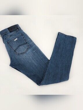 Armani Exchange Men's Indigo Blue Slim Straight Jeans J13